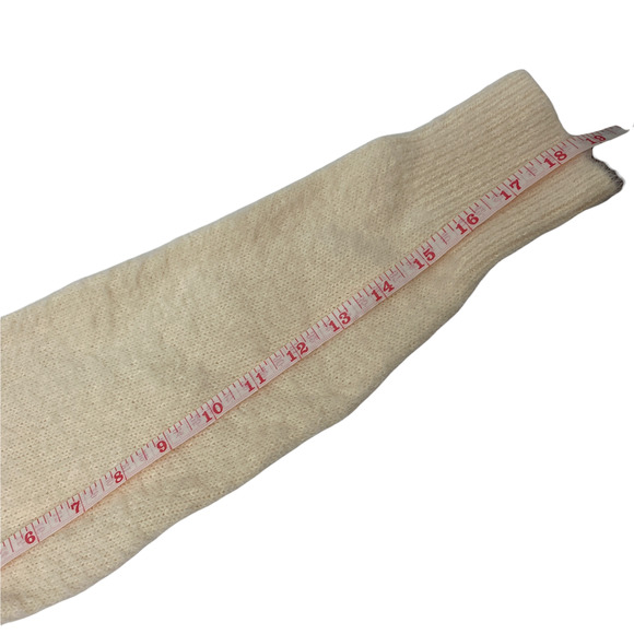 Caslon Ivory Cream Chenille Turtleneck Oversized Pullover Sweater Size Medium - Picture 7 of 9